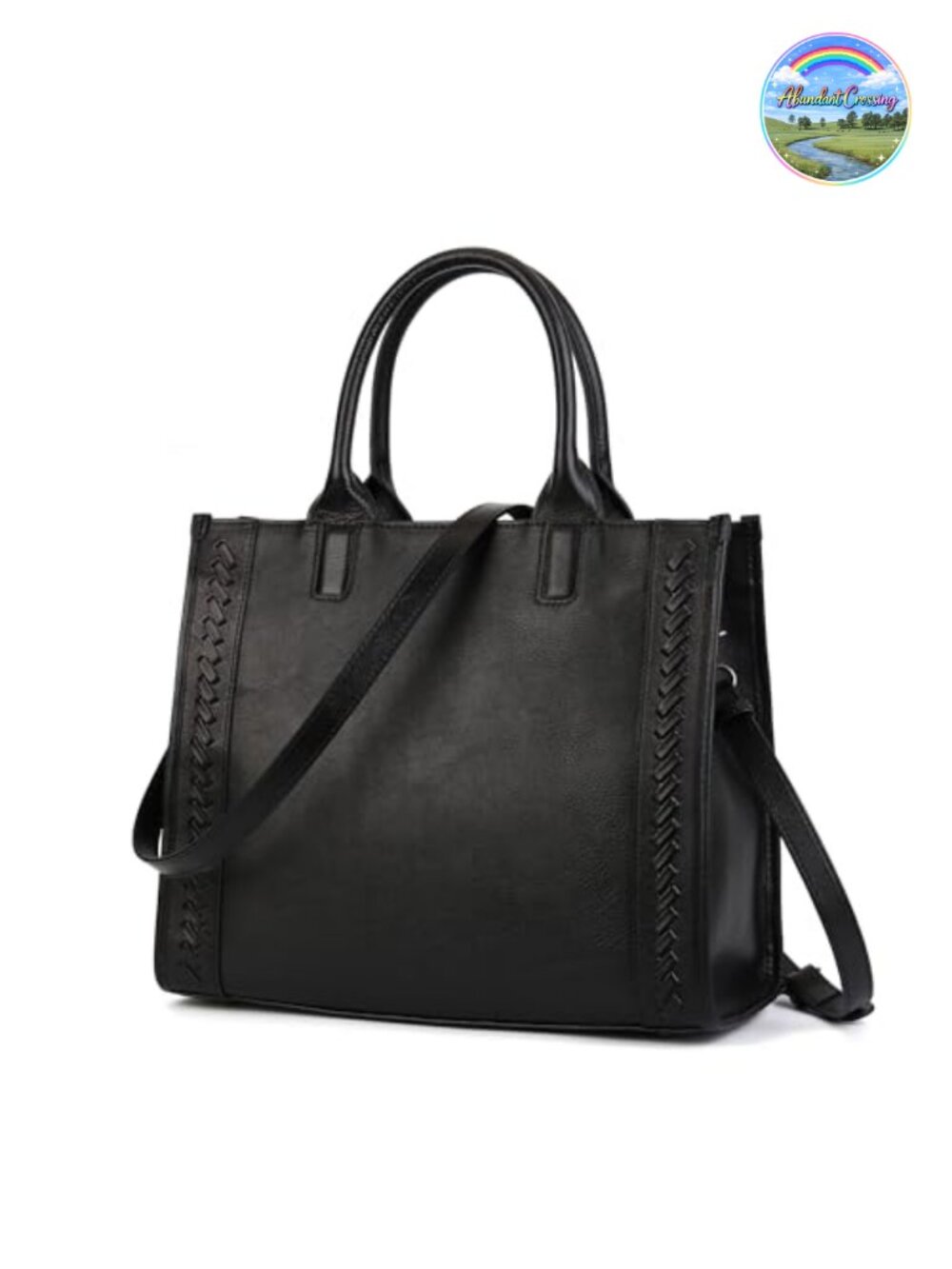 Genuine Leather Tote Bag for Women Work Travel Purse Crossbody Handbag